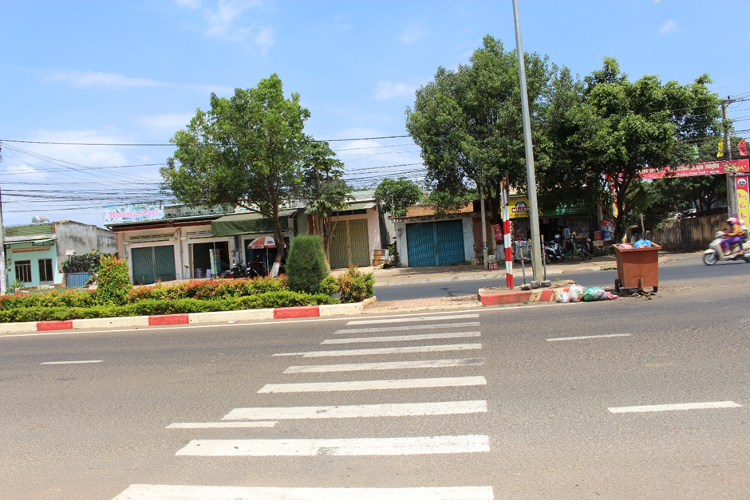 Infrastructure improvements-Crosswalk and refuge island