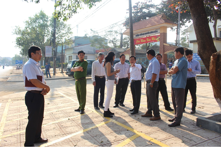 Infrastructure Improvements-Government Officials inspected the improvements