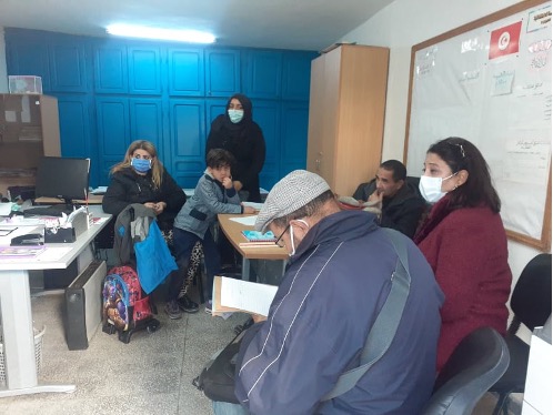 Meeting with school committee at Attayaran 1 school