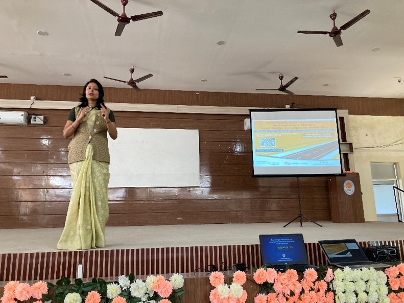 CEE promote the road design competition to female students at Jorhat Women University