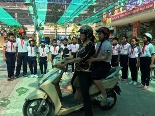 Road safety education session