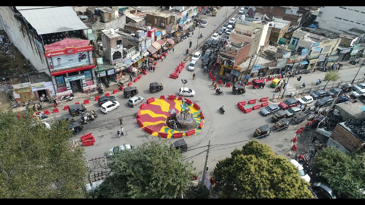 Tactical urbanism to improve road safety and safe space in Rohtak