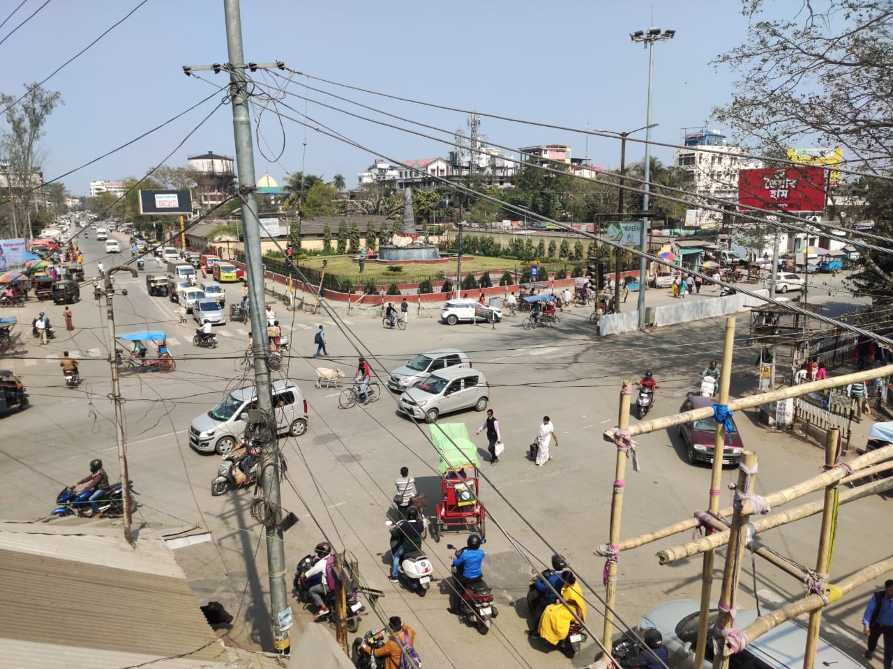 Unsafe conditions for all road users beforeimprovements